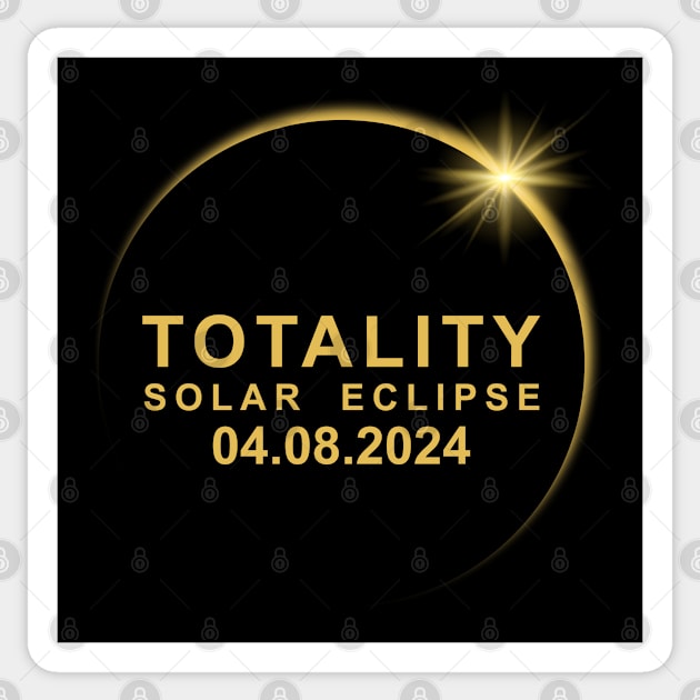 Total Solar Eclipse 2024 Sticker by Emma Creation